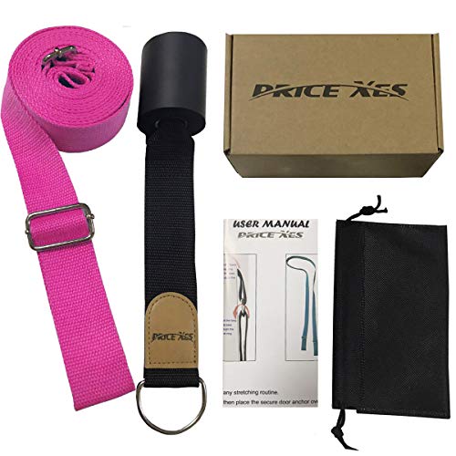 Yoga Stretch Strap - to Improve Leg Stretching - Perfect Home Equipment for Ballet, Dance, Warm upand Gymnastic Exercise - Excellent Gift for Your Friends, Children, and Loved Ones - color: Rose
