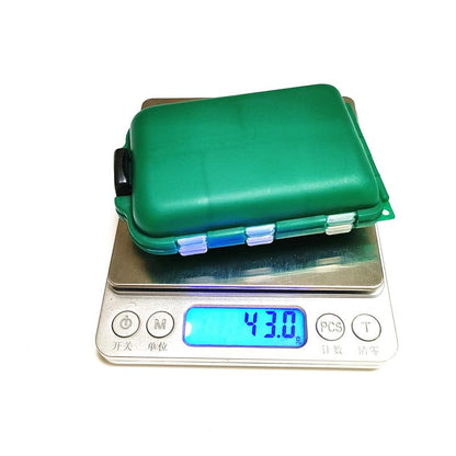 KALAVARMA Waterproof Fishing Lure Box Spoon Hooks Baits Storage Tackle Box Containers for Casting Fishing Fly Fishing - color: Green