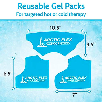 Arctic Flex Gel Replacement Packs - Ice Packs Reusable for Ankle Ice Brace - size: Ankle