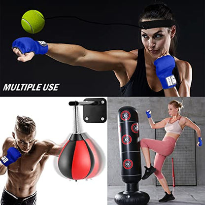 Slip on Boxing Hand Wraps Padded Thick Knuckle Inner Gloves 36 inches Elastic Wrist Strap Quick Wrap Under Mitts for Martial Arts, Muay Thai, MMA, Kickboxing Men Womem - color: Blue, size: Small