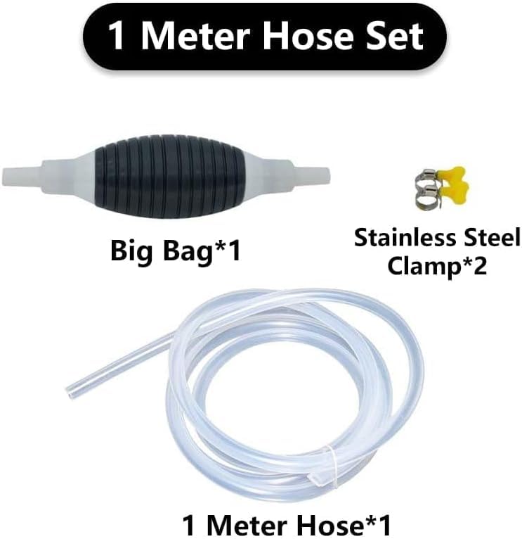2024 Multifunction Liquid Sucker Pump, Manual Fuel Transfer Pump Portable Siphon Pump for Gas Gasoline Oil Fuel Petrol Diesel Fluid Water Fish Tank (9.8ft) - size: 9.8ft