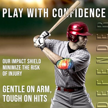Exxact Sports Defender Baseball Elbow Guard - color: Red, size: Youth