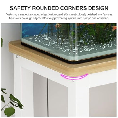 Double-Tier Fish Tank Stand, Heavy-Duty Aquarium Stand, With Shelving Unit, Features Non-Slip Pads, Reptile Enclosure Stand, Suitable For Fishkeeping, Turtle Keeping(Black+Black,23.6x13.8in) - color: Black+Black, size: 23.6x13.8in
