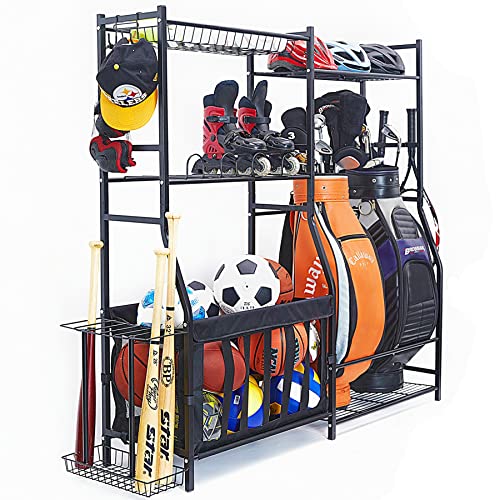 WALMANN Garage Sports Equipment Organizer, Golf Bag Stand for Garage