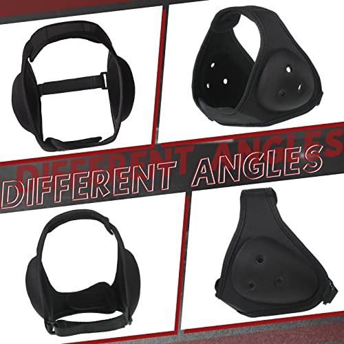 Jerify 2 Pcs Wrestling Headgear for Kid Youth, Black - color: Black