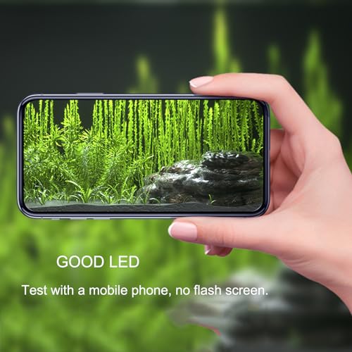 Aquarium LED Light USB 5V1A RGBW 5730 Timmer 1~10Gal Fish Tank Clip Light 10 Brightness Levels 8W with USB Port (Include UL Certification Power Adapter)
