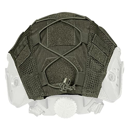 IDOGEAR Tactical Helmet Cover for Fast Helmet Covers Airsoft Military Paintball Hunting Shooting Gear - color: Ranger Green