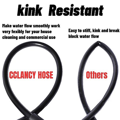 25FT High Pressure Washer Extension Hose 1/4" inch M22-14mm/15mm Fittings Kink Resistant Power Washer Replacement Hose For Most Brand 5800PSI
