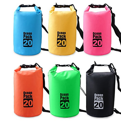 Dry Sack/Waterproof Bag for Boating, Kayaking, Hiking, Snowboarding, Camping, Rafting, Fishing and Backpacking (Green, 20L) - color: Green, size: 20L