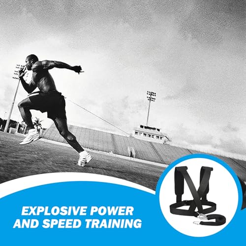 Weight Sled, Nylon Sled Harness Tire Pulling Harness Speed Training Equipment Pull Strap for Sprint Running and Football, Basketball, Soccer Workout Equipment Speed Training