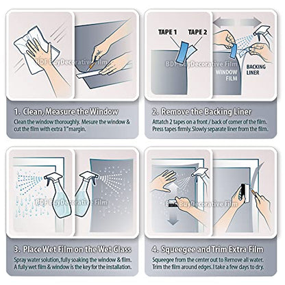 BDF S2M Window Film Clear UV Blocking - 48in X 25ft - size: 48in X 25ft