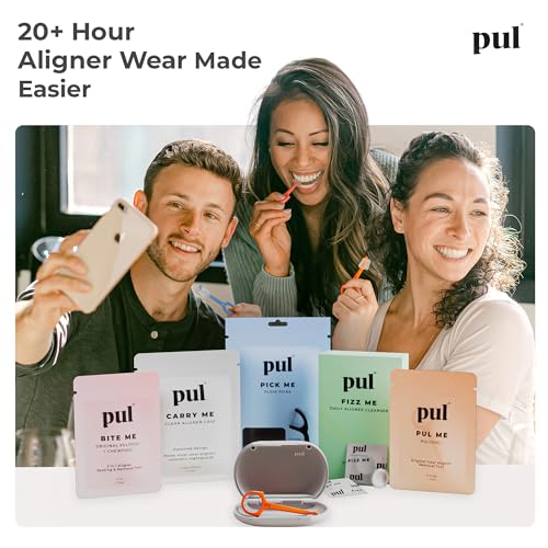PUL Retainer Case for Invisalign & Clear Aligners - Slim Clear Aligner Case with Secure Magnetic Closure - Travel Retainer Holder for Invisalign Accessories, Mouth Guards & Dentures - Gray - color: Gray