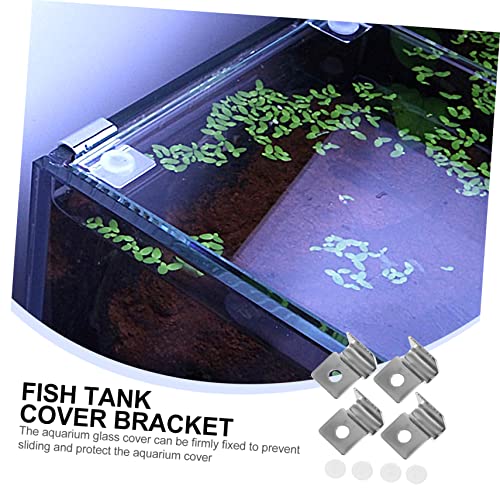 BESPORTBLE 12pcs Fish Tank Glass Cover Brackets Aquarium Lid Clips for Easy Installation and Compatible Fish Tanks