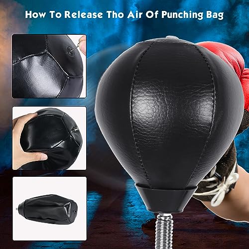 INNOLIFE Boxing Speed Bag Replacement Ball Featuring a Universal 8mm Screw, Black