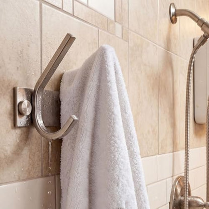 WEBI Set of 2, C-CBG022 Heavy Duty Stainless Steel 304 Hook Rail Coat Rack with 2 Hooks, Satin Finish, Great Home Storage & Organization for Bedroom, Bathroom, Foyers, Hallways - size: 2-Hooks(2 Pack)