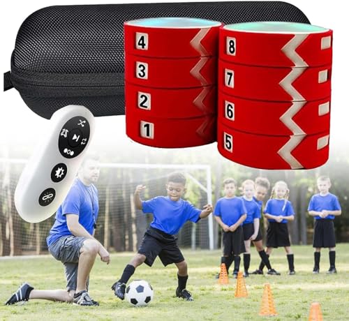 Reaction Training Light Kits Speed Agility Response Equipment | Children Physical Fitness Training Lamp Boxing for Home Gym(6) - size: 6