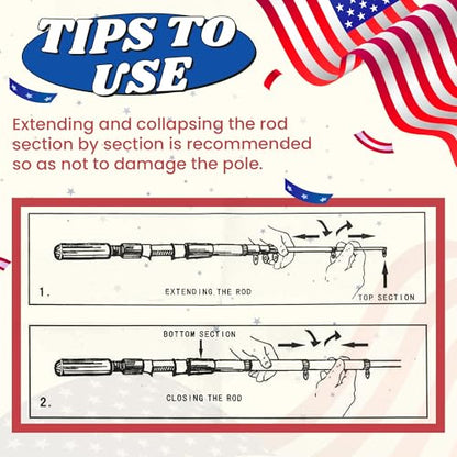 Kids Fishing Pole, Portable Telescopic Kids Fishing Poles for Boys Girls Youth, Fishing Rod and Reel Combo