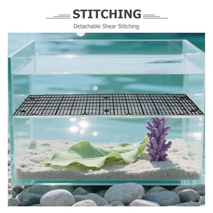 Wakauto 10pcs Aquarium Tank Divider Grid Panel with Bottom Filter Tray Plastic Mesh 30x15cm Removable Adjustable Partition for Fish Tank Separation and Breeding
