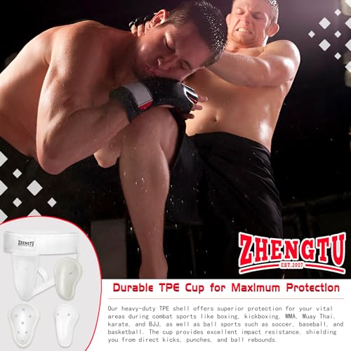 Groin Protector Cup Men, Boys Youth - color: White, size: Large