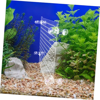 VICASKY Acrylic Aquarium Divider Fish Tank Isolation Board Suction Cups Partition Mesh for Baby Fish Separation Shrimp Isolation and Aquatic Tank Dividers