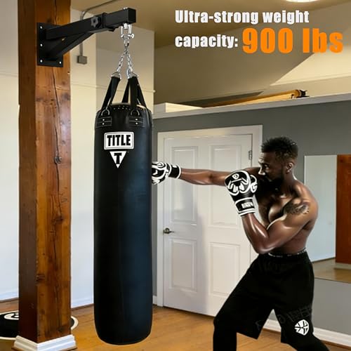 Heavy Bag & Punching Bag Hanger, Wall, Ceiling, Beam Mount Options - color: Wall Mount - Extendable Arm