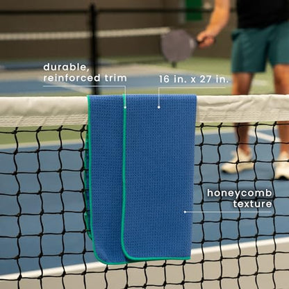 S&T INC. Microfiber Gym Towels, 3 Pack, 16" x 27", Honeycomb Brights | Absorbent and Lightweight, Quick-Dry, Compact for Gym Bag, Yoga and Travel, Machine Washable - color: Honeycomb Brights