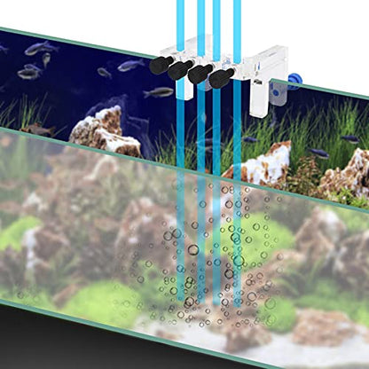 Dosing Pump Tube Holder, Test Tube Holder Transparency Hanging 4 Way Tube Holder with Screw Aquarium Soft Tube Fixture Holder Acrylic Tube Holder for Holding Dosing Pump Soft Hose