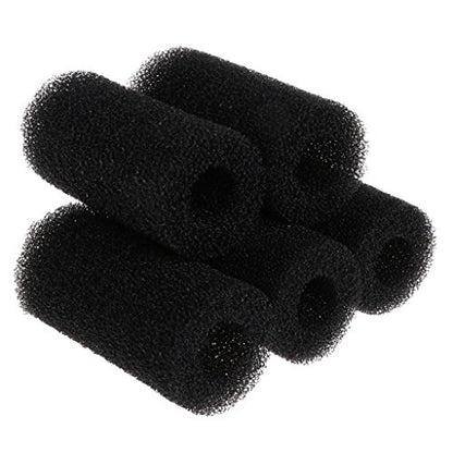 Aquarium Pre-Filter Sponge 5-Pack Black Foam Cut-to-fit Roll, Fish Tank Inlet Protector, Fish & Shrimp