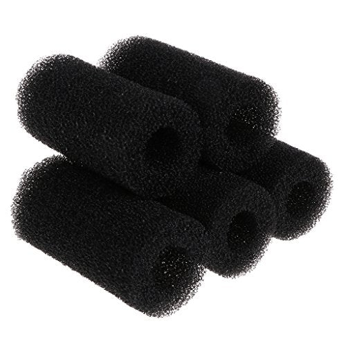 Aquarium Pre-Filter Sponge 5-Pack Black Foam Cut-to-fit Roll, Fish Tank Inlet Protector, Fish & Shrimp