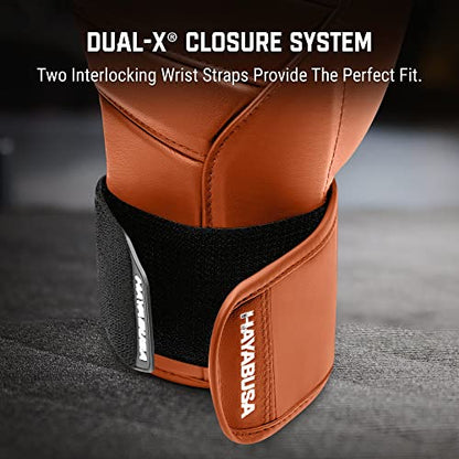 Hayabusa T3 Kanpeki Leather Boxing Gloves - color: Clay Orange, size: 12oz
