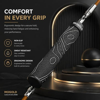 Weighted Jump Rope for Men Women -Interchangeable 1/5lb 1/4lb 1/2lb Heavy jump ropes - 360 Degree Spin - Length Adjustable,Ergonomics Leather Grip Skipping Rope for Fitness Weight Loss & More - color: T64 Earth