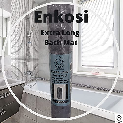 Bath Mat - Large Non Slip Bathtub & Shower Mat - Extra Long 40 x 16 Inch Bathroom Mats for Tub Nonslip Anti Slip Bathmats (40x16 Turquoise 1-Pack) - color: Turqouise