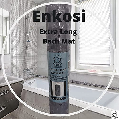 Bath Mat - Large Non Slip Bathtub & Shower Mat - Extra Long 40 x 16 Inch Bathroom Mats for Tub Nonslip Anti Slip Bathmats (40x16 Turquoise 1-Pack) - color: Turqouise