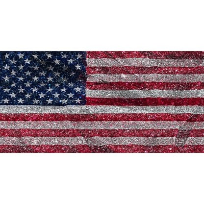 AWERT Vinyl 48x18 inches American Flag Aquarium Background Fish Tank Background Stars and Stripes Terrarium Background - size: 48x18in/120x45cm