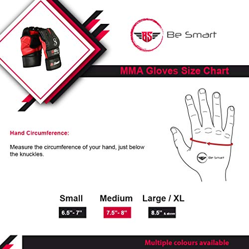 MMA Gloves, UFC Kickboxing Gloves, MMA Sparring Gloves, MMA Training Equipment, Fighting Gloves for Mixed Martial-Arts, MMA Training Gloves Adults Men & Women by BeSmart - color: Pink, size: Large