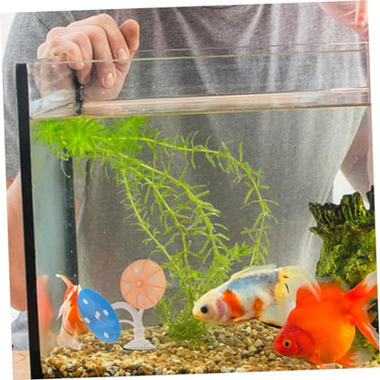 Betta Fish Mushroom Hammock Soft Bed Pad for Betta Fish Resting and Spawning Lifelike Aquarium Decoration Accessory