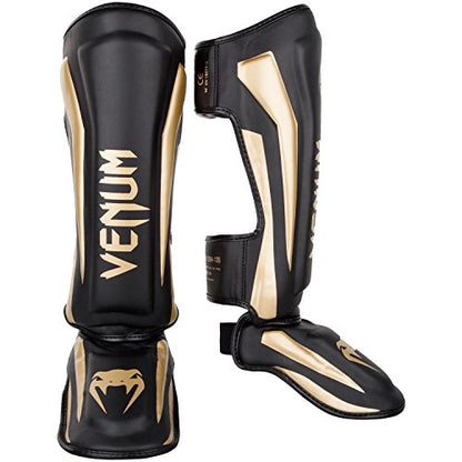 Venum Elite Standup Shin Guards - color: Black/Gold, size: X-Large