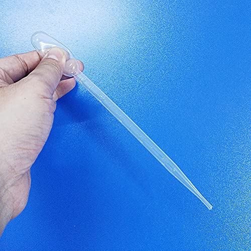 5 Pack Aquarium Test Dropper 5ml (Length 8.4'') Coral Feeder Mini Fish Bowl Fish Feces Transfer Pipettes
