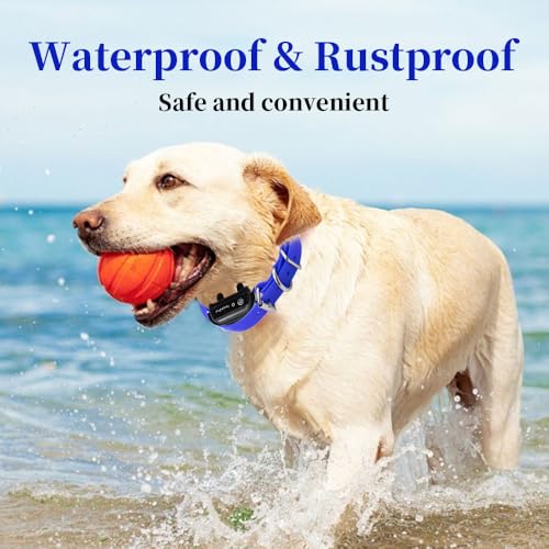 Waterproof TPU Replacement Strap for Dog Training Collar, 27.5 in - color: Blue