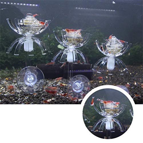 POPETPOP Shrimp Feeding Dish-2pack Shrimp Bowls Transparent Shrimp Feeder Food Acrylic Dishes Shrimp Tank Accessories for Shrimp Food