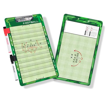 GoSports Premium Dry Erase Coaches Clipboards – Basketball, Baseball, Football, Soccer, Hockey, Volleyball, Lacrosse - color: Football