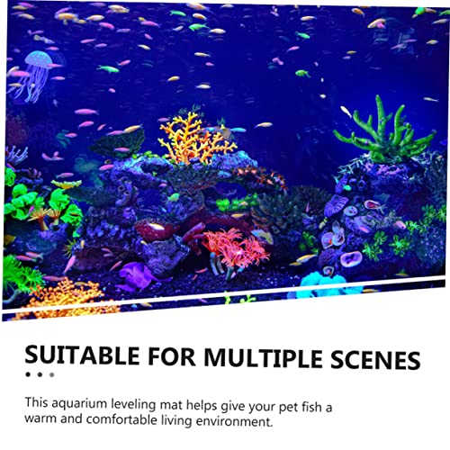 FRCOLOR 2pcs Shockproof Aquarium Mat Non- Fish Tank Pad Thick Base for Water Absorption and Heat Preservation