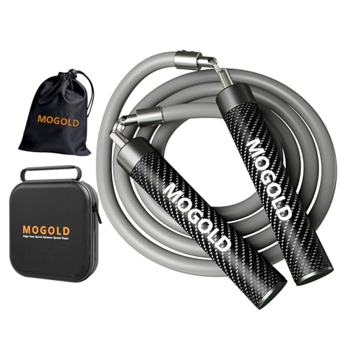 Weighted Jump Rope, 1LB - 3 Pre-Sized Lengths (M/L/XL) for Perfect Fit, No Adjustment Needed! Ergonomic Faux Leather Handle for HIIT, Strength, Cardio & Fat Burn - size: XL - 9'6(User Height 6'0 +)