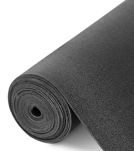 Shelf Liner for Cabinets, Drawer Non Adhesive Non Slip Foam Mat for Kitchen, Pantry, Bathroom, Cupboard, Garage, Closet, Shelves, Drawer, Tool Box, Black 13.78 x 157.5 inches - color: Black, size: 13.8"W x 157.5"L