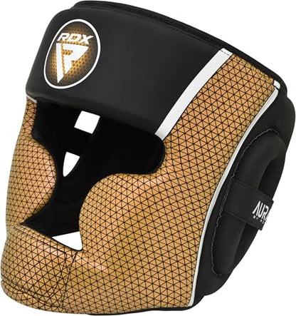 RDX Boxing Headgear, MMA Training, Adjustable Padded Full Coverage, Muay Thai, Kickboxing, Sparring, Martial Arts, Karate, Taekwondo Combat Sports Helmet, Men Women Home Gym - size: X-Large