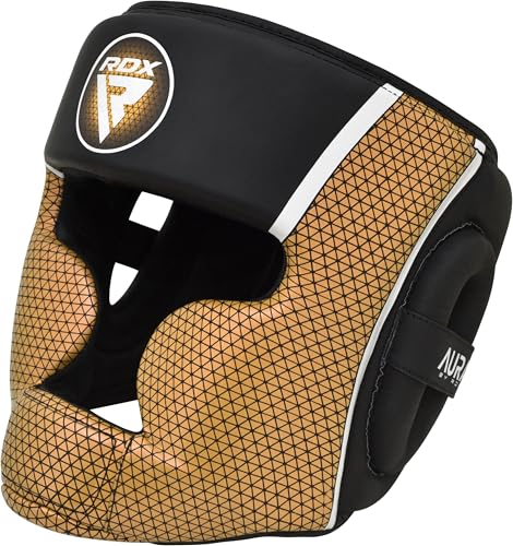 RDX Boxing Headgear, MMA Training, Adjustable Padded Full Coverage, Muay Thai, Kickboxing, Sparring, Martial Arts, Karate, Taekwondo Combat Sports Helmet, Men Women Home Gym - size: Medium