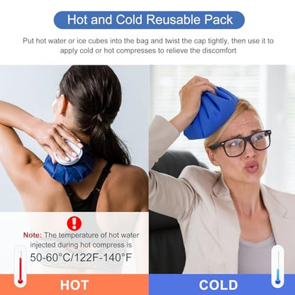 Ice Bags for Injuries [9 in], 3rd Gen Reusable Ice Packs, Hot & Cold Therapy Pain Relief, Ice Bag No-Leak & Waterproof, Traditional Ice Pack, Versatile & Durable, Blue (9 in) - color: Blue - 9 in