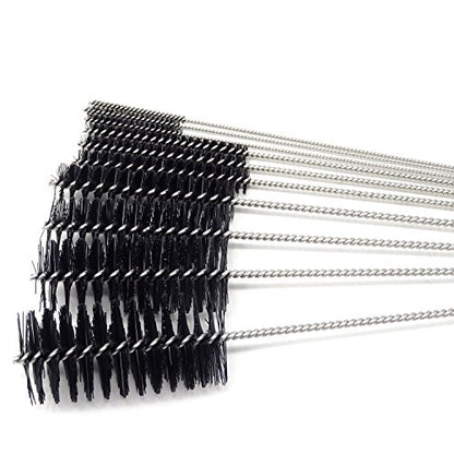 Honbay 10PCS 7.87Inch Nylon Tube Brush Set Cleaning Brush Set for Test Tube,Water Bottles, Drinking Straws, Eye Glasses, Keyboards, Jewelry Cleaning,etc