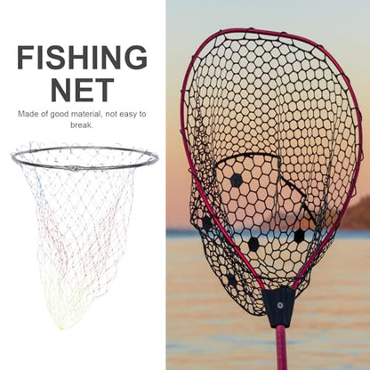 Toddmomy Replacement Fishing Landing Net Head 40cm Stainless Steel Mesh Basket 8mm Connector Portable Fish Land Mesh for Freshwater and Saltwater Fishing