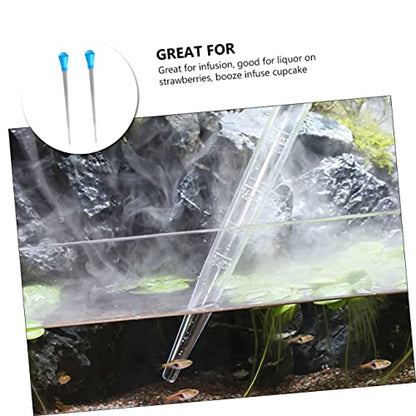 2pcs Multifunctional Calibrated Kitchen Droppers Plastic Pipette for Accurate Liquid Measurement for Cooking and Fish Tank Use Food-Grade Material